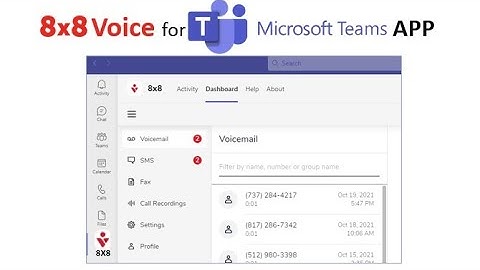 8x8 Voice for Microsoft Teams App