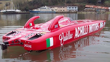 Gigantic Powerfull RC Powerboat HPR 233 Achilli Motors