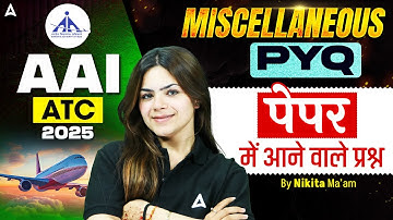AAI ATC Physics Class 2025 | AAI ATC Physics Previous Year Questions | Physics By Nikita Mam