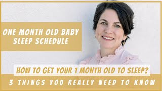 One Month Old Baby Sleep Schedule