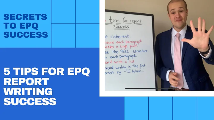 EPQ Secrets: 5 Tips for Report Writing Success in Your Extended Project