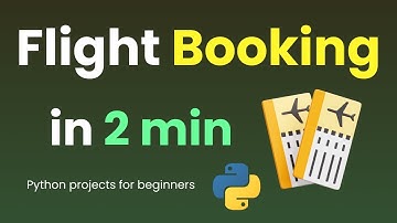 I CREATE FLIGHT BOOKING APP IN 2 MIN USING PYTHON & LEARN PYTHON BY BUILDING SIMPLE PROJECTS