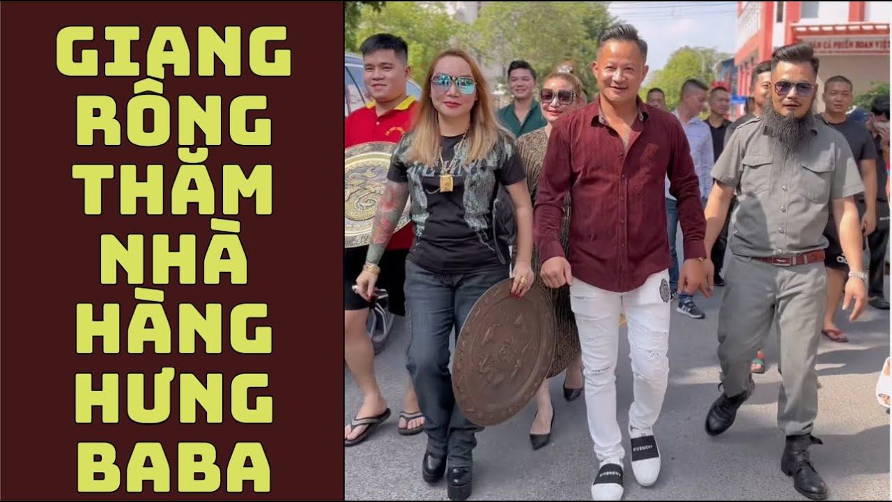 GIANG RỒNG đưa gia đình đến thăm nhà hàng của HƯNG BA BA! - YouTube