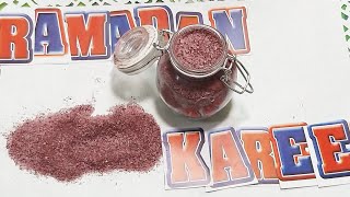 طريقة عمل ?بودرة كركادية ?وسريعة الذوبان و التحضير وورمضان كريم يافلHow to make a Rosacea powder