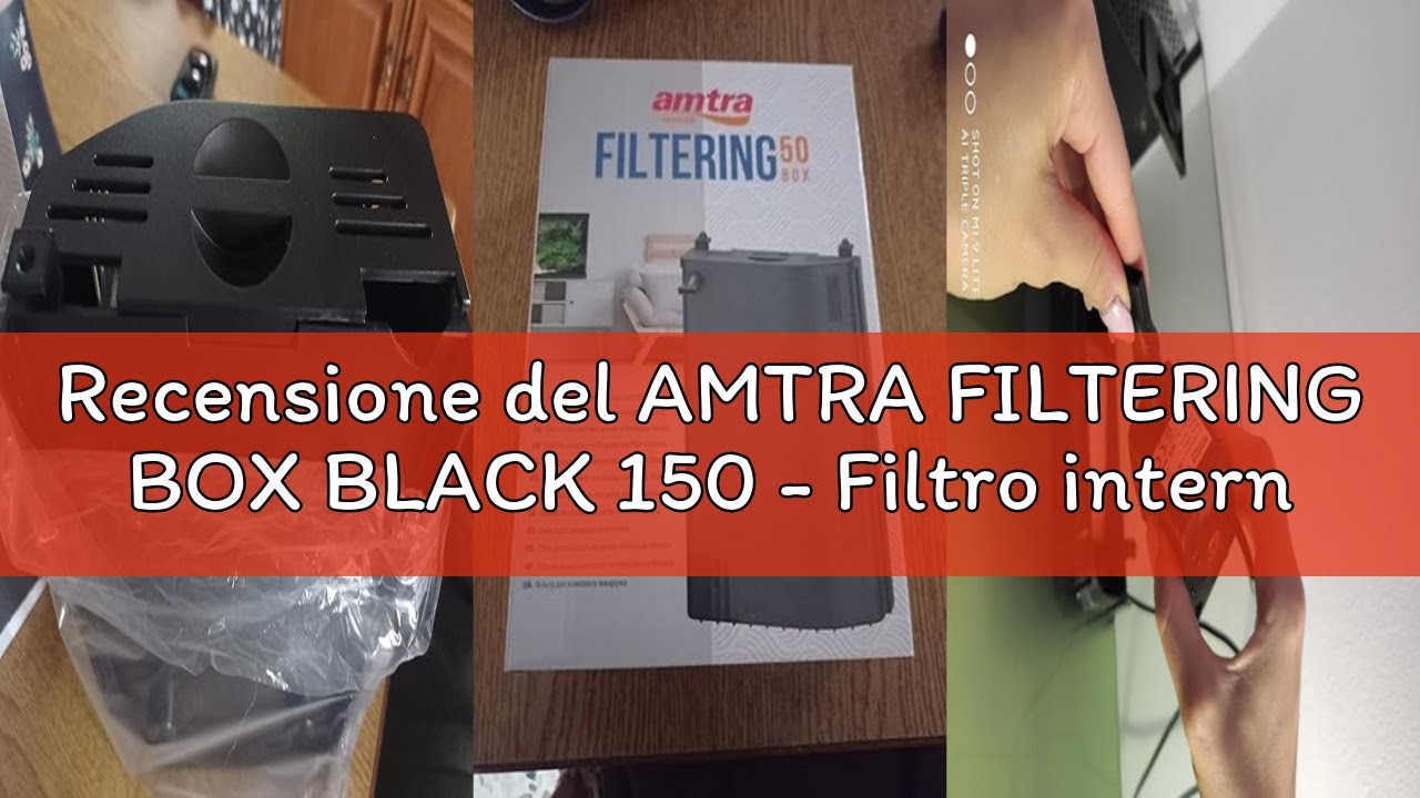 Recensione del AMTRA FILTERING BOX BLACK 150 - Filtro interno biologico ...
