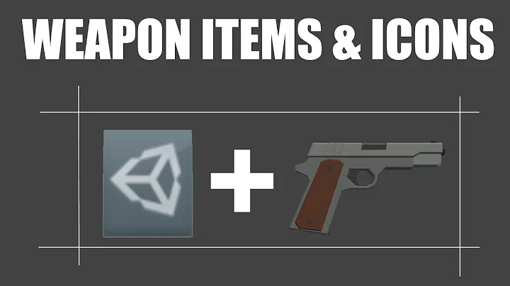 Weapon Items & Icons - FPS Game With Unity & Blender