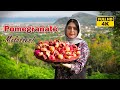 Cooking pomegranate molasses in the village of iran  village lifestyle of iran  rural cuisine