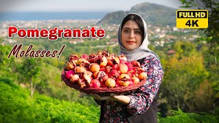 Cooking Pomegranate Molasses in the village of IRAN | village lifestyle of IRAN | Rural Cuisine