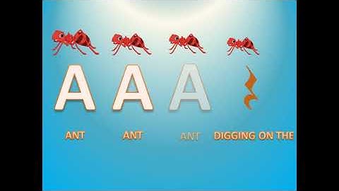 Ant Song ( Open strings)