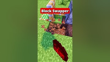 Minecraft Block Swapper How to Make? #shorts