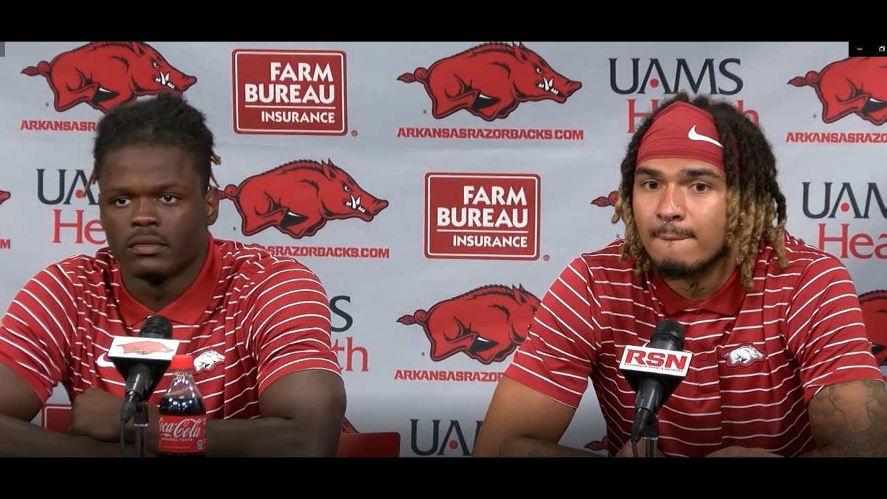 Arkansas WR's Ketron Jackson Jr. and Jadon Haselwood talk Fall Camp