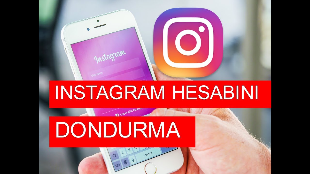 Instagram hesabi nasil dondurulur instagram dondurma 2019 yeni