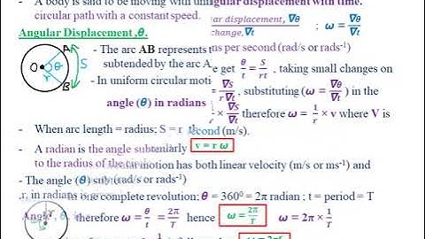 TOPIC 2: UNIFORM CIRCULAR MOTION: LESSON 1