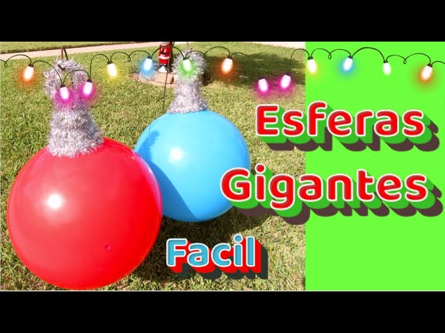 gris Atento Renacimiento Como hacer esferas gigantes para navidad/ Giant Christmas ornament - YouTube