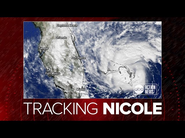 Nicole churning across Florida as a tropical storm