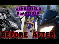 all black plasti dip I Tutorial Motorcycle windshield / windscreen