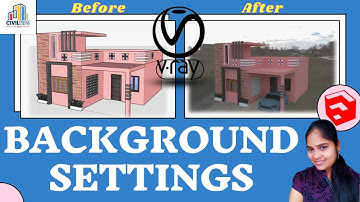 (தமிழ்) Vray rendering settings in Sketchup, How to export image with HDRI  background in Sketchup