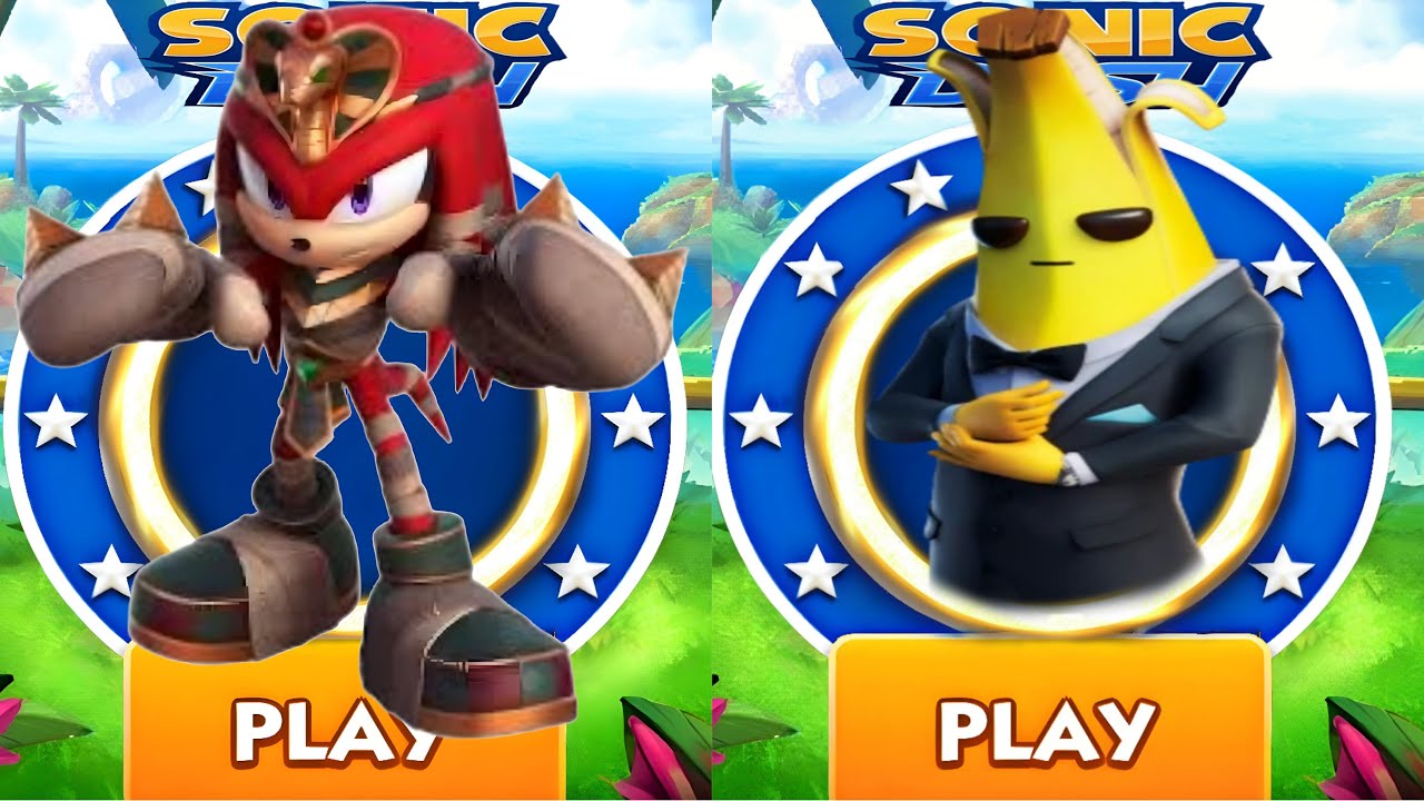 Sonic Dash - Mummy Knuckles VS Agent Dash _ Movie Sonic vs All Bosses ...