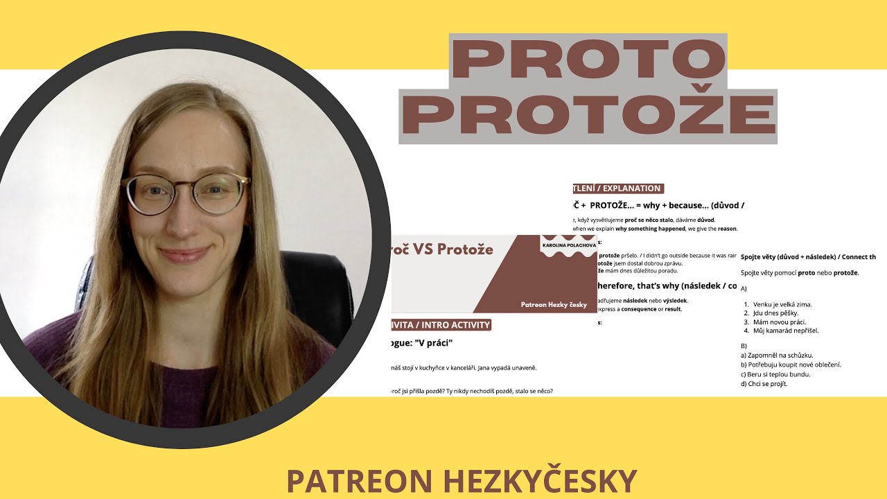 PROTO vs PROTOŽE - Jak se neplést? (Čeština pro cizince A2)