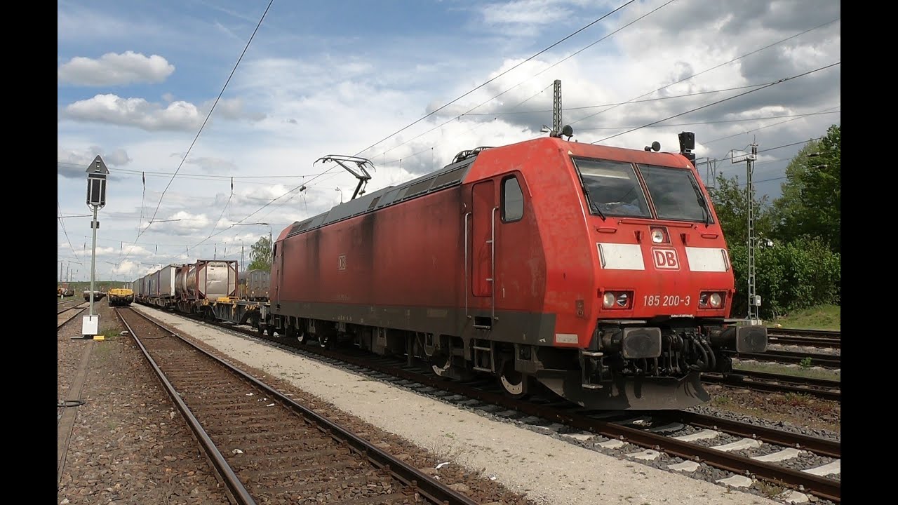 Führerstandsmitfahrt / Cabview BR 185 Wirtheim - Hanau Wolfgang ...