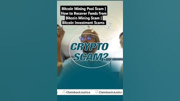 Bitcoin Mining Pool Scam | How to Recover Funds from Bitcoin Mining Scam | Bitcoin Investment Scams