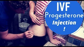 IVF Journey - First Progesterone Shot! ~ Embryo Transfer Prep