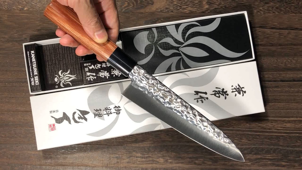 Kanetsune KC-950 DSR-1K6 Stainless Hammered Japanese Chef's Knife