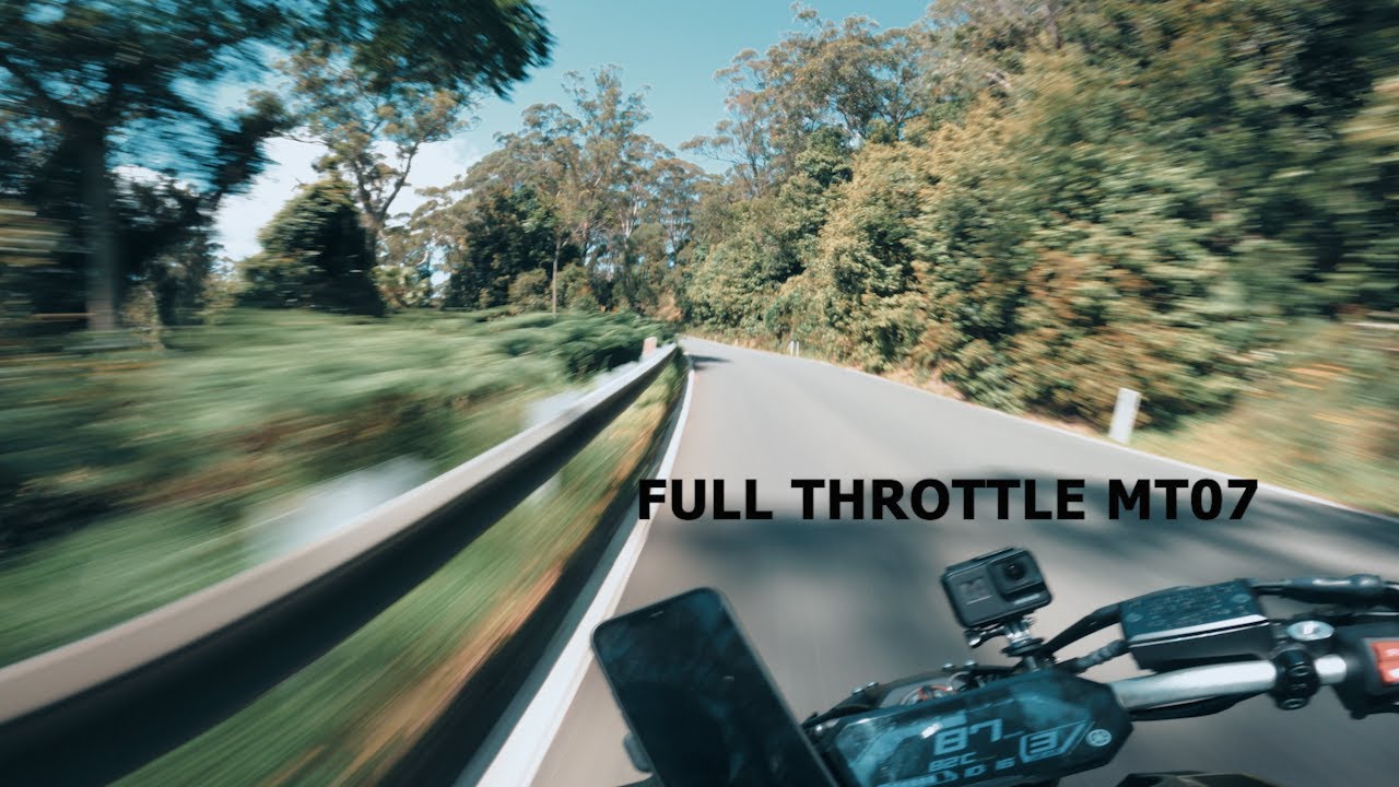 FULL THROTTLE Yamaha MT07 2022 FULL SYSTEM AKRAPOVIC [4K]mt07 fyp