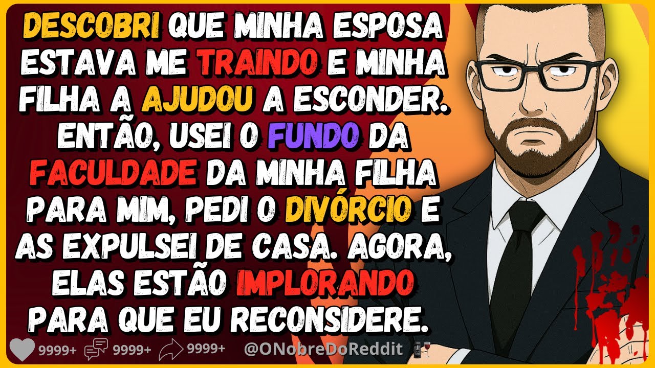 🗿🍷Descobri que minha esposa estava me traindo e minha filha a ajudou a esconder. Então eu...