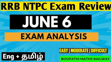 RRB NTPC CBT JUNE 6 Exam Review || RRB NTPC Exam Analysis today || NTPC Exam changed its pattern