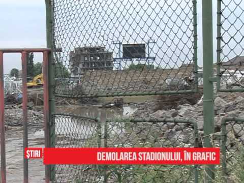 Demolarea stadionului, în grafic