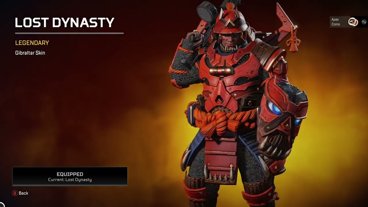 Legendary Skin for Gibraltar (Lost Dynasty), S14 Store Update. [Apex
