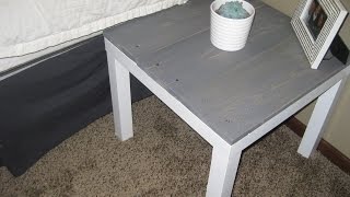 Watch me vamp up my Ikea end tables! My Under $40 Headboard DIY: https://www.youtube.com/watch?v=-JJSKSxGY2g.