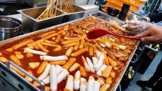 Amazing! Korean tteokbokki made in a traditional way / Korean street food