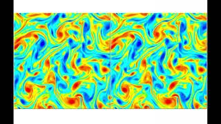 DNS of 2D homogeneous isotropic turbulence (2DHIT) - inverse energy cascade