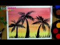 Cómo dibujar un ATARDECER con acuarelas - Paso a paso