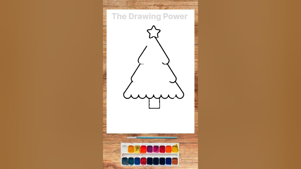 Easy Cristmas drawing #shorts #ytshorts #youtubeshorts - YouTube