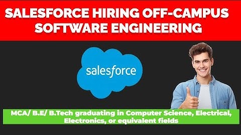 Salesforce Hiring 2024 Batch | Full-Time | Off-Campus | Software Engineering | Learn Technocrats