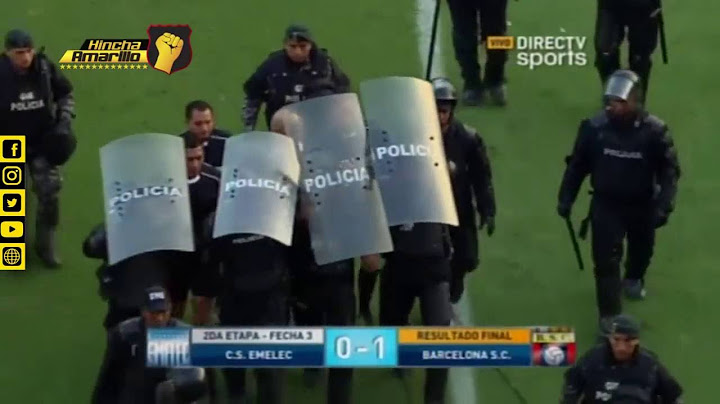 Emelec 0-1 Barcelona | Incidentes post-partido | Estadio Capwell 2016