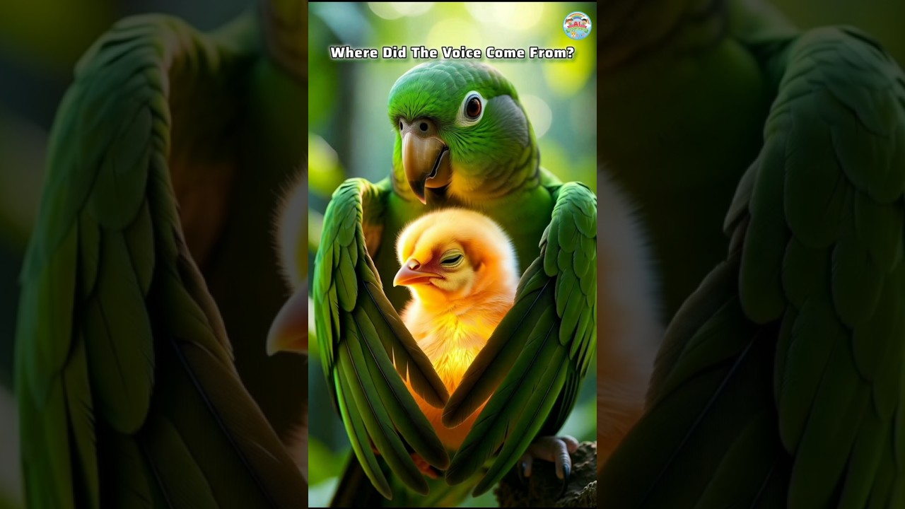 The Secret Voice 🪶 | Chhota Tota Story. #shorts #viral #ai #cartoon #parrot