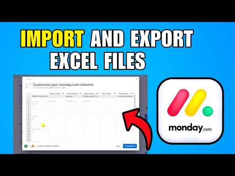 How To Import And Export Excel Files On Monday.com (2026) (Best Method)