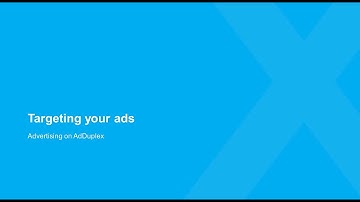 Targeting ads on AdDuplex