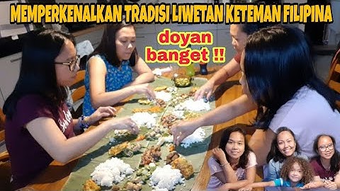 PERTAMA KALI TEMAN FILIPINA MAKAN LIWETAN heran banget dia !! MELESTARIKAN TRADISI LIWETAN DI JERMAN
