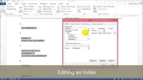 Module 7 : Editing and Updating an Index