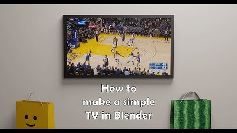 How to make a simple TV in Blender (3D) !
