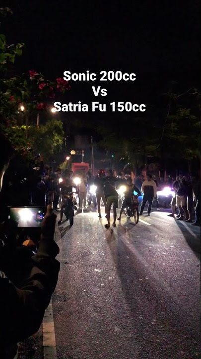 Sonic 200cc Vs Satria Fu 150 cc, #Danausunter
