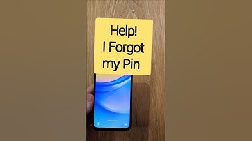 Samsung Galaxy A15 5G - Forgot My Pin