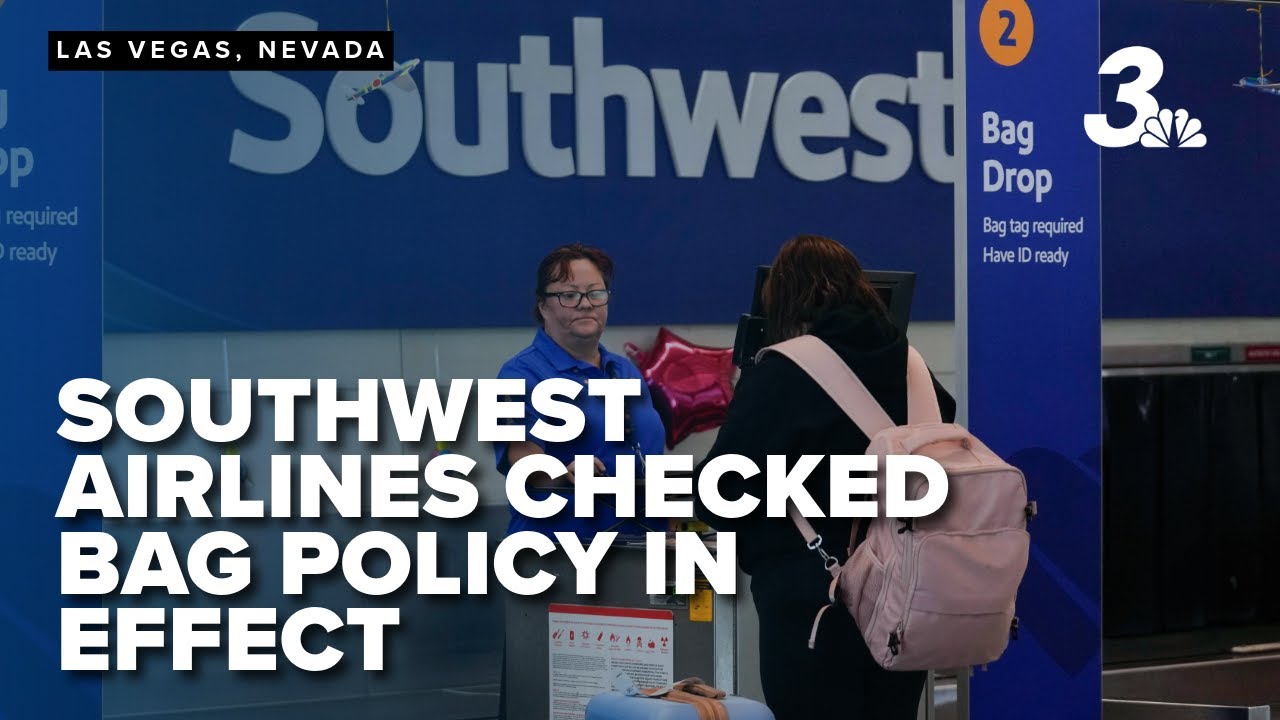 Southwest Airlines ends free checked bags, introduces new fees - YouTube