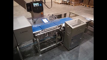 968-63: Ishida dynamic checkweigher with double air rejector