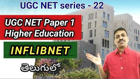 UGC NET/SET Paper 1: INFLIBNET I Higher Education I AP SET